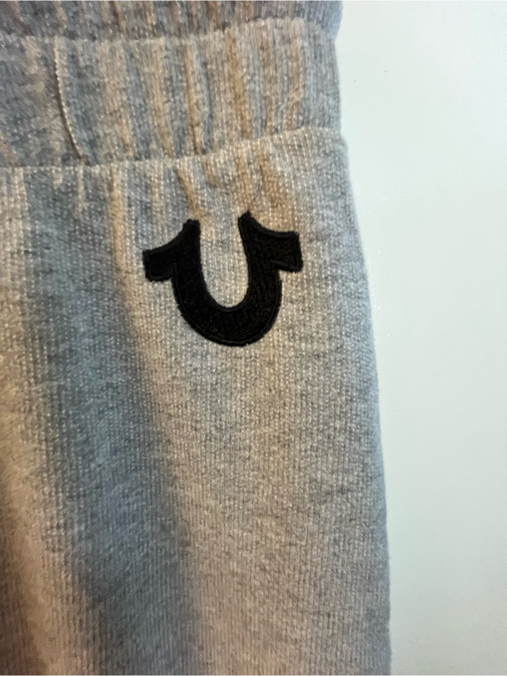 True Religion Classic High-Waist Gray Jogger Pants - Athletic Comfort - Picture 4 of 5